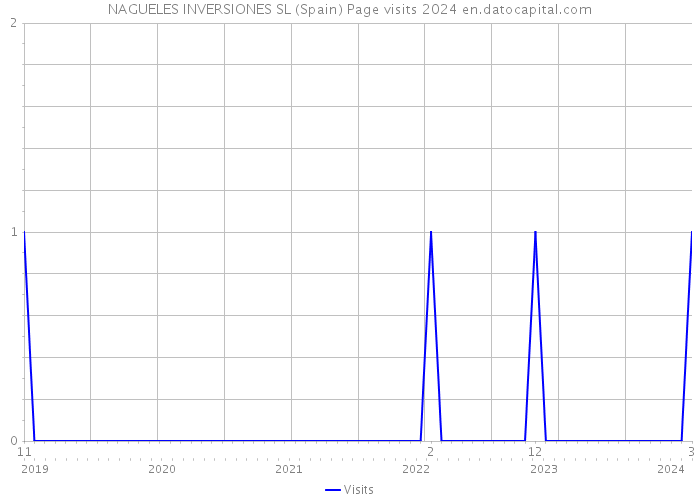 NAGUELES INVERSIONES SL (Spain) Page visits 2024 