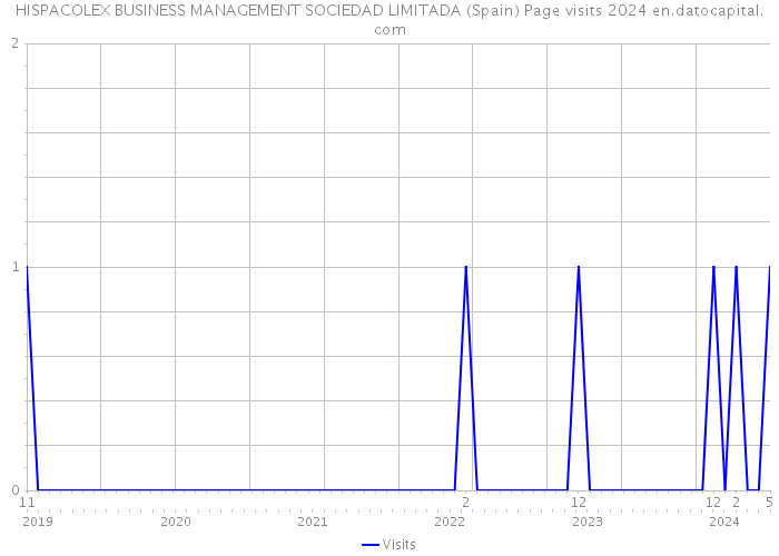 HISPACOLEX BUSINESS MANAGEMENT SOCIEDAD LIMITADA (Spain) Page visits 2024 