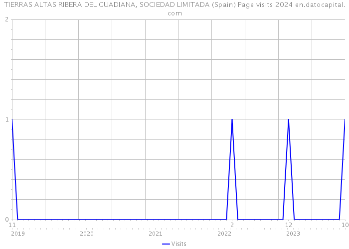 TIERRAS ALTAS RIBERA DEL GUADIANA, SOCIEDAD LIMITADA (Spain) Page visits 2024 