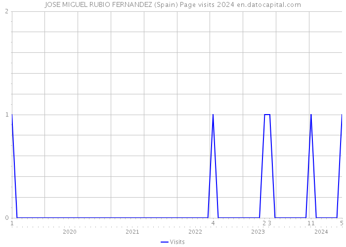 JOSE MIGUEL RUBIO FERNANDEZ (Spain) Page visits 2024 