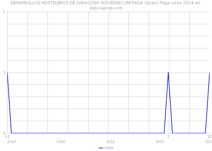DESARROLLOS HOSTELEROS DE ZARAGOZA SOCIEDAD LIMITADA (Spain) Page visits 2024 