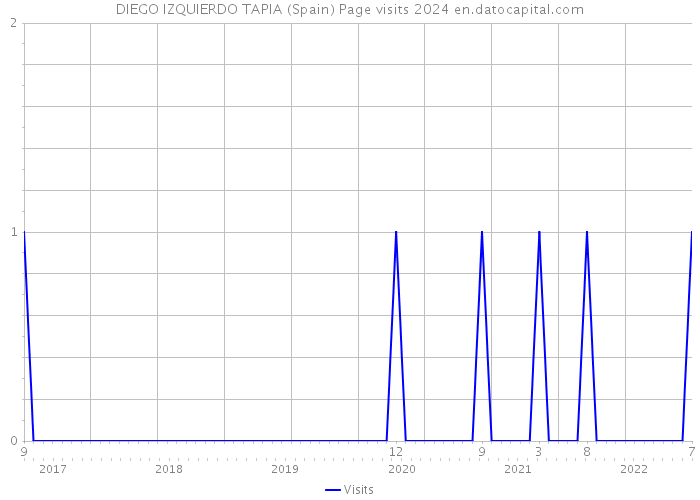 DIEGO IZQUIERDO TAPIA (Spain) Page visits 2024 