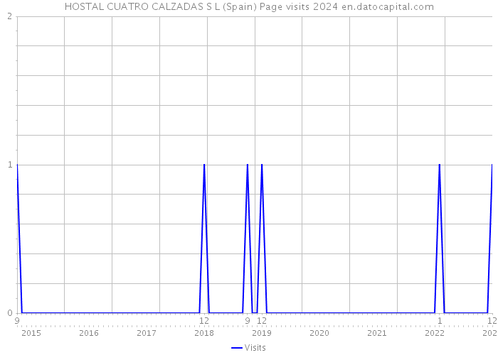 HOSTAL CUATRO CALZADAS S L (Spain) Page visits 2024 