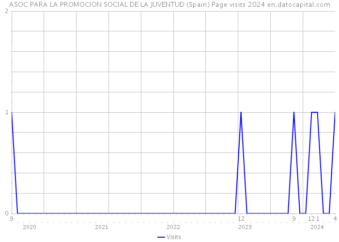 ASOC PARA LA PROMOCION SOCIAL DE LA JUVENTUD (Spain) Page visits 2024 