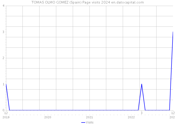 TOMAS OLMO GOMEZ (Spain) Page visits 2024 