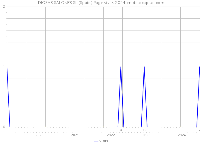DIOSAS SALONES SL (Spain) Page visits 2024 