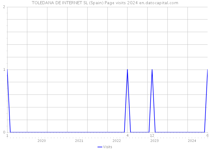 TOLEDANA DE INTERNET SL (Spain) Page visits 2024 