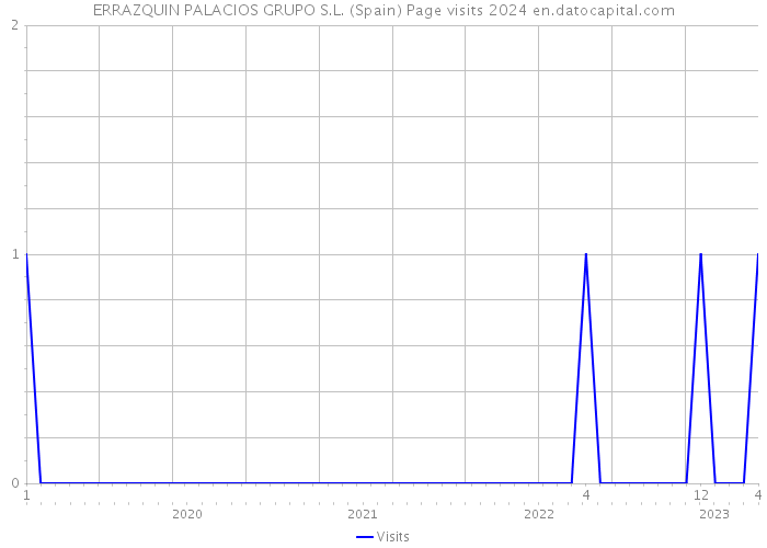 ERRAZQUIN PALACIOS GRUPO S.L. (Spain) Page visits 2024 