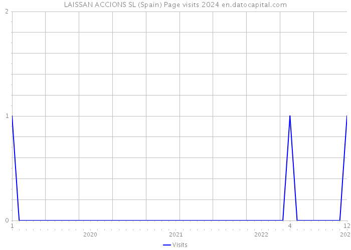LAISSAN ACCIONS SL (Spain) Page visits 2024 