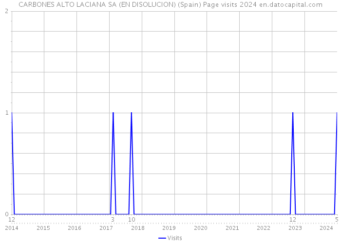 CARBONES ALTO LACIANA SA (EN DISOLUCION) (Spain) Page visits 2024 