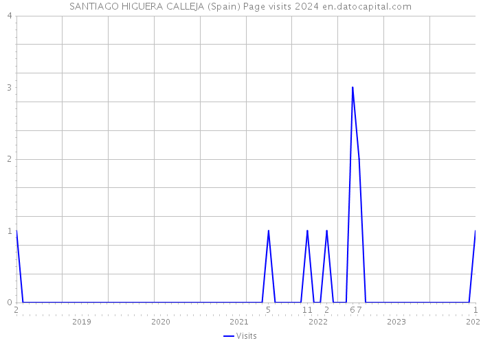 SANTIAGO HIGUERA CALLEJA (Spain) Page visits 2024 