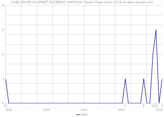 ANJE GRAND GOURMET SOCIEDAD LIMITADA (Spain) Page visits 2024 