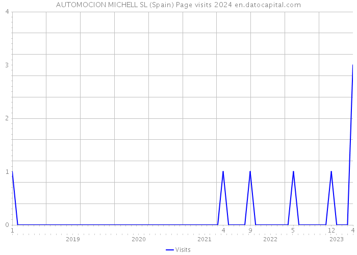AUTOMOCION MICHELL SL (Spain) Page visits 2024 