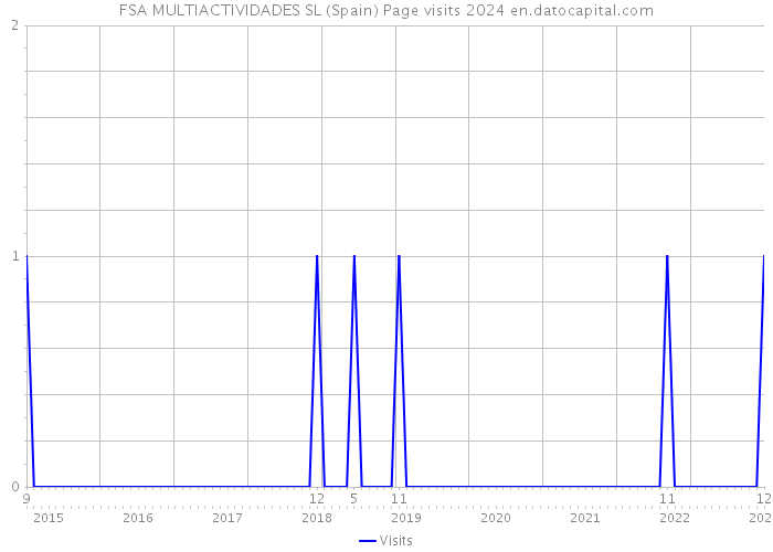 FSA MULTIACTIVIDADES SL (Spain) Page visits 2024 