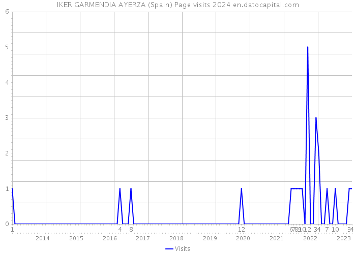 IKER GARMENDIA AYERZA (Spain) Page visits 2024 