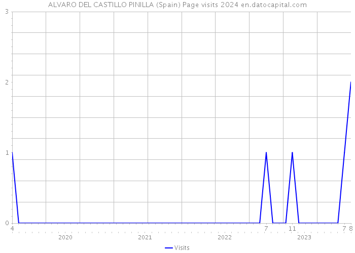ALVARO DEL CASTILLO PINILLA (Spain) Page visits 2024 