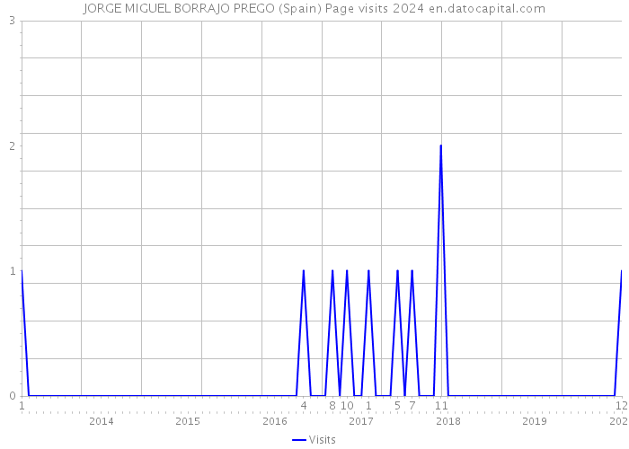 JORGE MIGUEL BORRAJO PREGO (Spain) Page visits 2024 