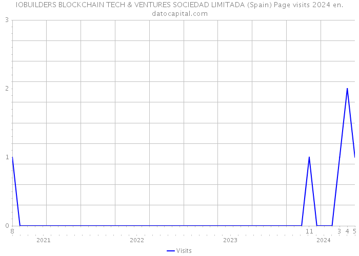 IOBUILDERS BLOCKCHAIN TECH & VENTURES SOCIEDAD LIMITADA (Spain) Page visits 2024 