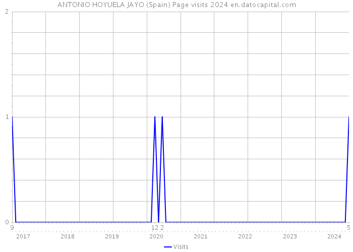 ANTONIO HOYUELA JAYO (Spain) Page visits 2024 