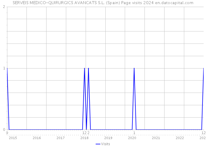 SERVEIS MEDICO-QUIRURGICS AVANCATS S.L. (Spain) Page visits 2024 