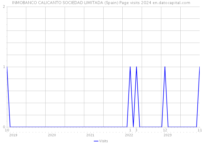 INMOBANCO CALICANTO SOCIEDAD LIMITADA (Spain) Page visits 2024 