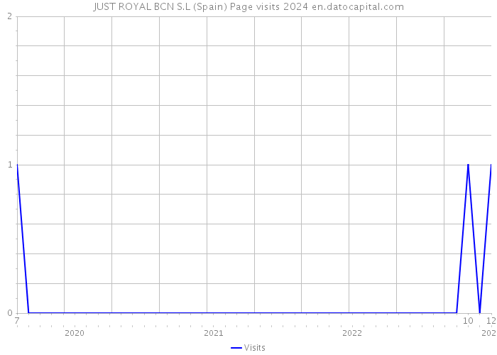 JUST ROYAL BCN S.L (Spain) Page visits 2024 