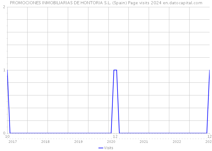 PROMOCIONES INMOBILIARIAS DE HONTORIA S.L. (Spain) Page visits 2024 
