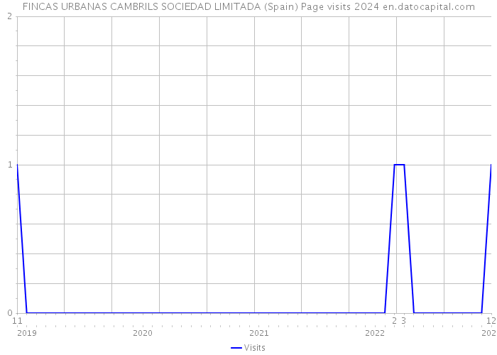 FINCAS URBANAS CAMBRILS SOCIEDAD LIMITADA (Spain) Page visits 2024 
