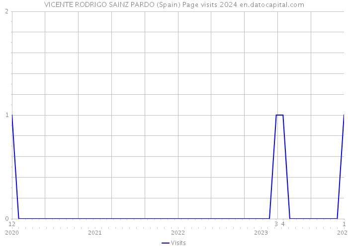 VICENTE RODRIGO SAINZ PARDO (Spain) Page visits 2024 