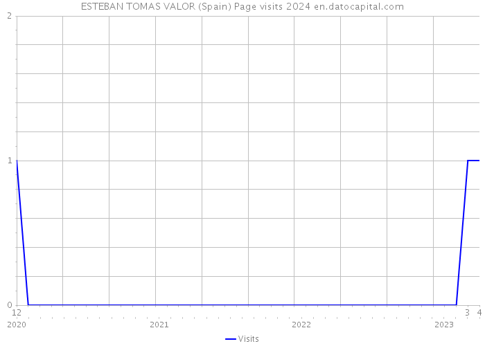 ESTEBAN TOMAS VALOR (Spain) Page visits 2024 