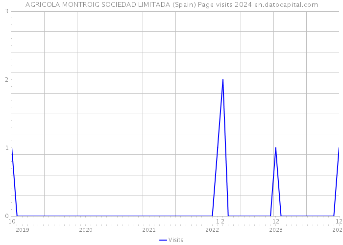 AGRICOLA MONTROIG SOCIEDAD LIMITADA (Spain) Page visits 2024 