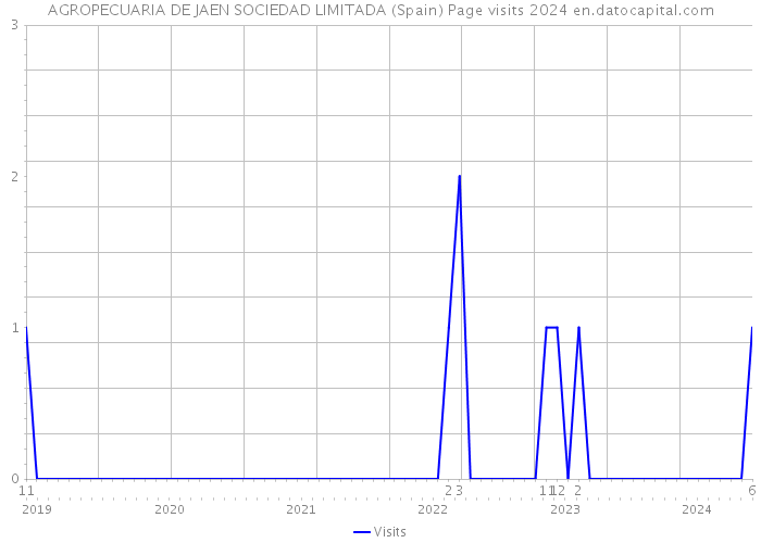 AGROPECUARIA DE JAEN SOCIEDAD LIMITADA (Spain) Page visits 2024 