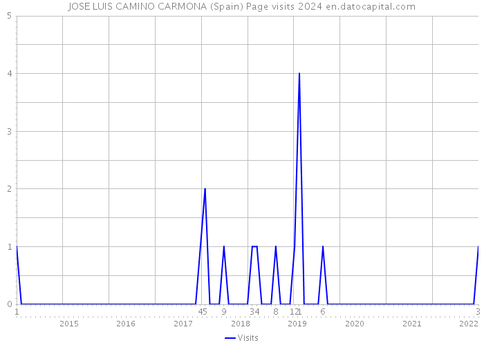 JOSE LUIS CAMINO CARMONA (Spain) Page visits 2024 