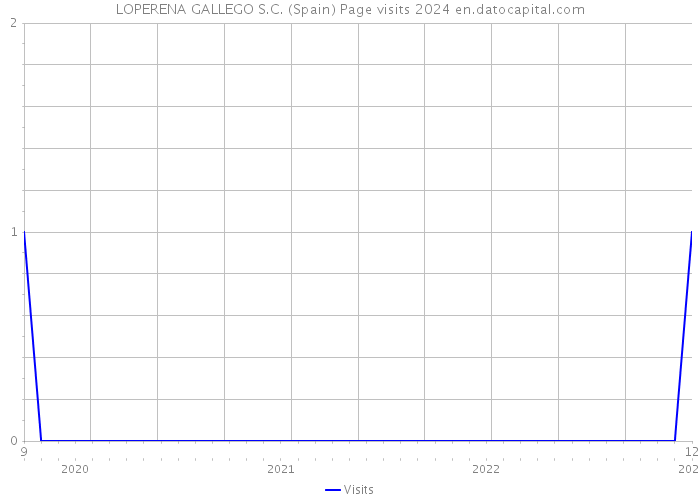 LOPERENA GALLEGO S.C. (Spain) Page visits 2024 