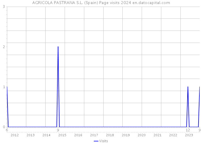 AGRICOLA PASTRANA S.L. (Spain) Page visits 2024 