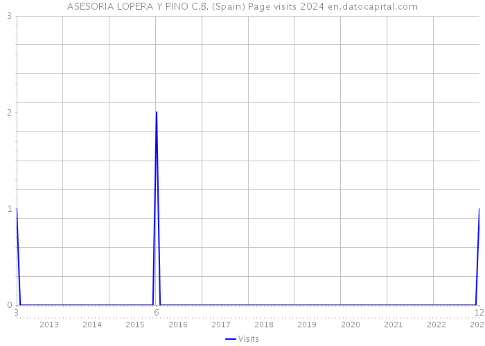 ASESORIA LOPERA Y PINO C.B. (Spain) Page visits 2024 