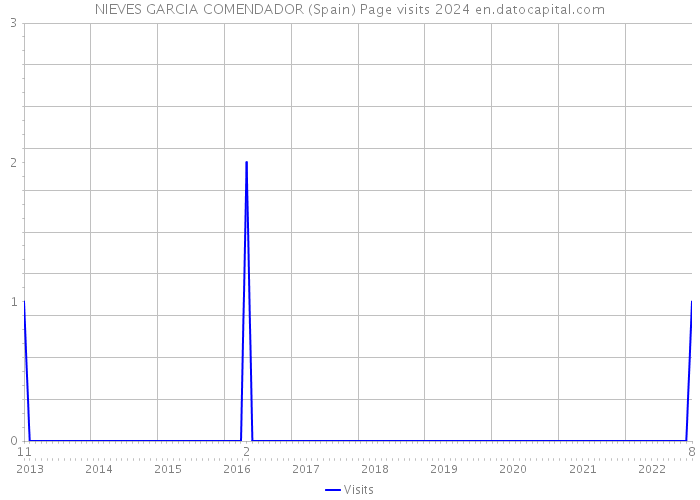 NIEVES GARCIA COMENDADOR (Spain) Page visits 2024 