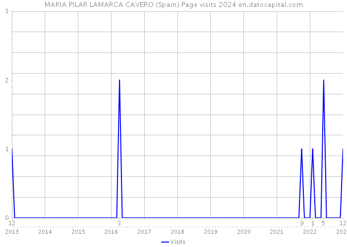 MARIA PILAR LAMARCA CAVERO (Spain) Page visits 2024 