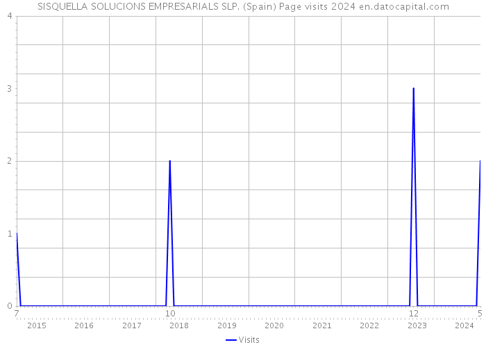 SISQUELLA SOLUCIONS EMPRESARIALS SLP. (Spain) Page visits 2024 