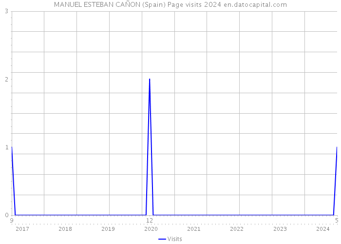 MANUEL ESTEBAN CAÑON (Spain) Page visits 2024 
