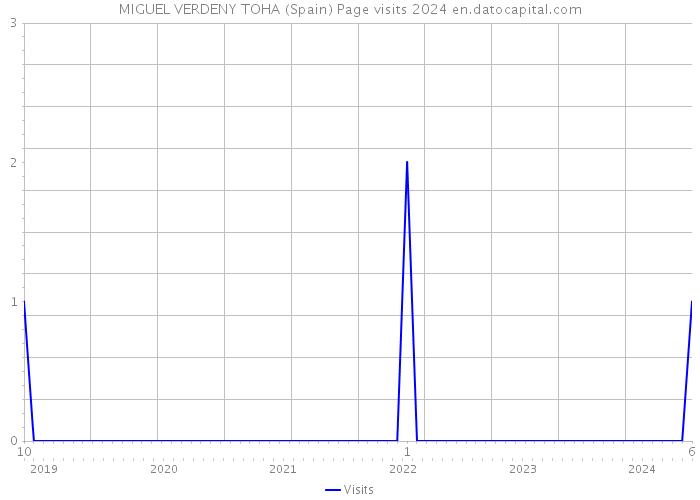 MIGUEL VERDENY TOHA (Spain) Page visits 2024 