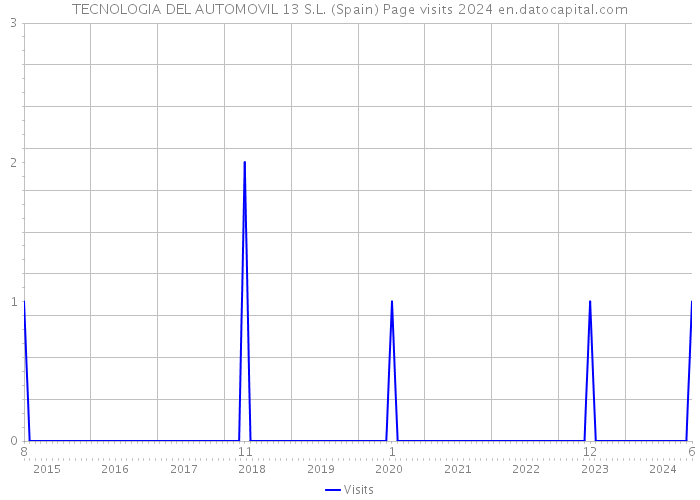 TECNOLOGIA DEL AUTOMOVIL 13 S.L. (Spain) Page visits 2024 