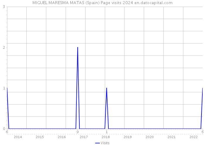 MIGUEL MARESMA MATAS (Spain) Page visits 2024 
