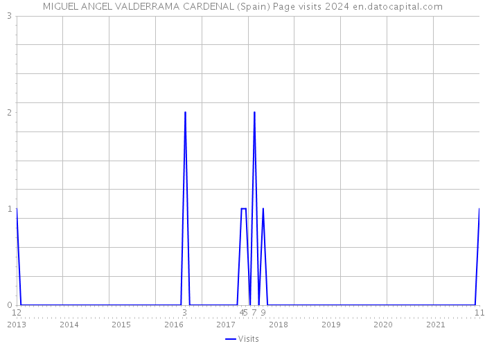 MIGUEL ANGEL VALDERRAMA CARDENAL (Spain) Page visits 2024 