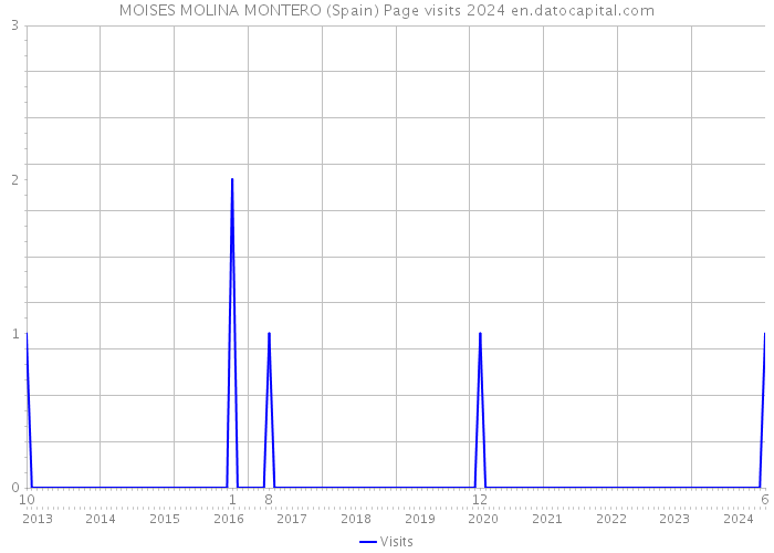 MOISES MOLINA MONTERO (Spain) Page visits 2024 