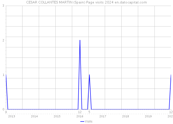 CESAR COLLANTES MARTIN (Spain) Page visits 2024 