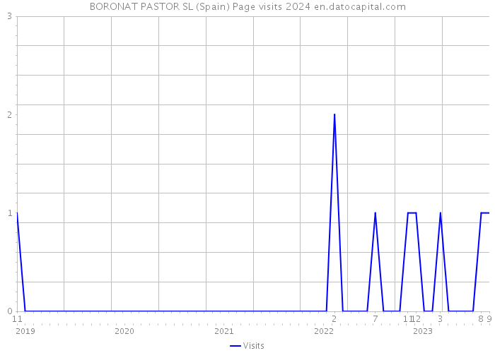 BORONAT PASTOR SL (Spain) Page visits 2024 