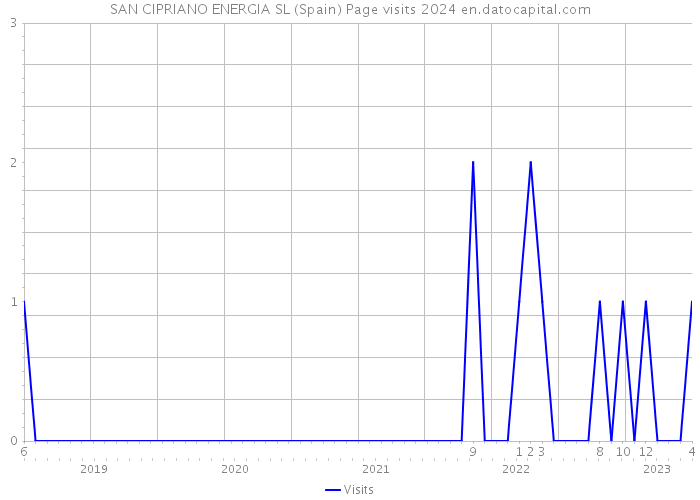 SAN CIPRIANO ENERGIA SL (Spain) Page visits 2024 