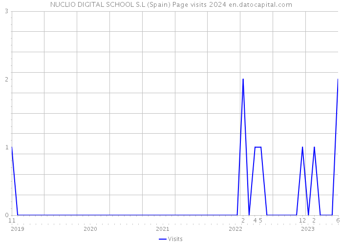 NUCLIO DIGITAL SCHOOL S.L (Spain) Page visits 2024 