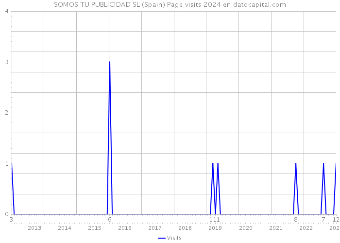 SOMOS TU PUBLICIDAD SL (Spain) Page visits 2024 